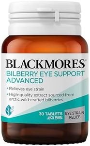 Blackmores Bilberry Eye Support Advanced | Maintains Eye Health | Relieves Eye Strain | 30 Tablets