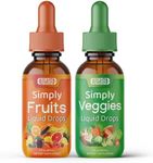 Simply Nature's Promise - Fruit and Vegetable Supplements - Liquid Drops - Made with Whole Food Superfoods, Packed Vitamins & Minerals - Soy Free - Made in The USA