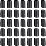 Swpeet 50Pair 1/2 Inch Plastic Black Wire Shelving Shelf Lock Clips, Post-Shelving Sleeves Replacements for Wire Shelving System