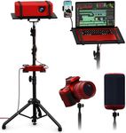 PropVue Projector Tripod Stand Height Adjustable (66-150cm), Floor Projector Stand, Portable Laptop Stand, Camera & Light & Ball Joint Stand – Well-Made, Easy-to-Adjust, DJ Rack & Musical Stand