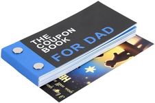 JULEASEL Fun Coupon Book for Dad - Unique Father s Day Gifts from Daughter, Thoughtful Birthday Gift with Heartfelt Messages | 20 Fun Coupons +10 Blank Personalized DIY Sheets, 250gsm Cardstock