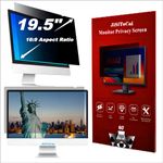 JiSiTeCai - 19.5" Computer Privacy Screen Filter for 16:9 Widescreen Monitors - Premium Anti-Glare Computer Screen Cover: Anti-Glare - Anti-Scratch - UV & Blue Light Screen Protector