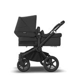 Bugaboo Donkey 5 Mono Complete,Single Stroller Converts to Side-by-Side Double Stroller, Multiple Seat Positions, Black/Midnight Black-Midnight Black