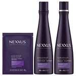 Nexxus Keraphix Gift Set for Damaged Hair with Shampoo, Conditioner and Treatment Masque made with Keratin Protein and Black Rice 3 Count