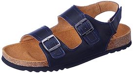 Scholl Mens EDDIE SANDAL Blue Sandal UK 8 (8649001)