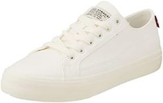 LEVI´S FOOTWEAR Men's Decon LACE Sneaker, Regular White, 5 UK