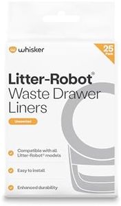 Litter-Robot Waste Drawer Liners by Whisker, 25 Pack - Litter Box Liners, Custom Fit for Litter-Robot, 9-11 Gallons of Capacity, Quick to Install and Easy to Empty
