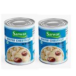 Sarwar Water Chestnuts in Water, 567g (Pack of 2)