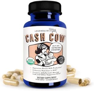 Legendairy Milk® Cash Cow® - Contains Alfalfa and Moringa - Fenugreek Free - Certified Organic by QAI, Certified Vegan, Non-GMO Project Verified, Certified Halal, and Certified Kosher