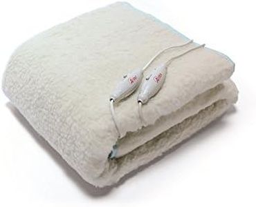 ARDES - AR4AM22 Scaldaletto Matrimoniale Elettrico MORPHEO Coperta Riscaldante 2x60W, Scaldaletto Ardes Matrimoniale Elettrico 2 Zone Riscaldamento, Termocoperta Elettrica 100% Lana Lavabile a Mano