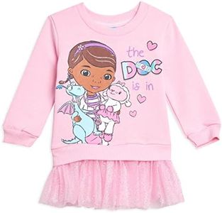 Disney Doc McStuffins Toddler Girls Costume Pullover Sweater with Tulle Ruffles Pink 3T