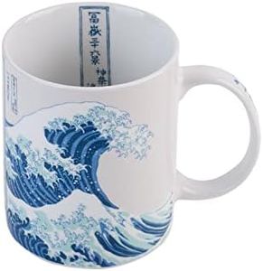Grupo Erik Taza Ola Kanagawa - Taza desayuno - Taza cerámica 300ml - Taza te - Taza café - Licencia oficial