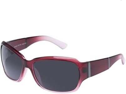 Cancer Council Female Kelso Petite Crystal Violet Grad Gunmetal Wrap Sunglasses