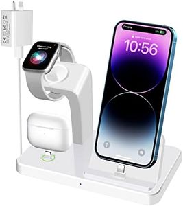 𝐕𝐍𝐁𝐁𝐓 𝟑 𝐢𝐧 𝟏 𝐂𝐡𝐚𝐫𝐠𝐢𝐧𝐠 𝐒𝐭𝐚𝐭𝐢𝐨𝐧, Wireless Charging Station for Apple Watch Series Ultra/9/8/7/SE/6/5/4/3/2,3 in 1 Charging Dock for iPhone14/14 Pro Max/13/12/11/XS/Air Pods