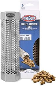 Kingsford 8 Inch Pellet Smoker Tube Hexagon With Box | Pellet Tube Smoker Turns Any Grill Into BBQ Smoker | Pellet Smoker Tube, Pellet Smoker Box, Grilling Tools, Smoker Pellets from Kingsford,Silver