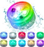 Waterproof Submersible LED Lighting: Remote Control RGB Lights, Suitable for Garden Ponds, Aquariums, Swimming Pools, Outdoor Camping, Parties, SPAs, Marine Habitats, and Decorative Fountains