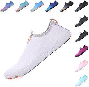 Baofular Badeschuhe Damen Herren Wasserschuhe Schwimmschuhe Sommer Strandschuhe Schnell Trocknend Aquaschuhe Surfschuhe für Meer Grau 43 EU
