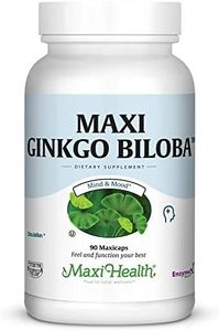 Maxi Health Ginkgo Biloba - Brain and Circulation Formula - 90 Capsules - Kosher (QGB)