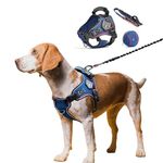 Wakytu Dog Vest Harness Dog Leash Adjustable Harness with Dog Poop Bag Durable to Tear and Bite Tension