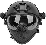 Tactical Airsoft Fast Helmet F22, a Full Face Protective PJ Helmet with Detachable Mask & Goggles