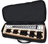 Giantex 27 Note Glockenspiel Xylophone, Percussion Instrument with Wood Base and 27 Metal Keys, Alto Full Size Glockenspiel Xylophone for Adults and Kids- Includes 2 Mallets and Carrying Bag