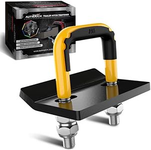 AUTMATCH Hitch Tightener Anti-Rattle Clamp, Heavy Duty Hitch Stabilizer for 1.25" and 2" Trailer Hitches, Rubber Isolator and Anti-Rust Double Coating Protective, Yellow & Black