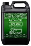 Dirtbusters Caravan Cleaner Car Wash & Wax, Concentrated Car Shampoo With Carnauba, For Exterior Clean Of All Motorhome, Campervan, Van, Static Home & Vehicles (5L)