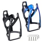 WESTGIRL Bike Water Bottle Cages Ultra-Light Durable PC Bicycle Bottle Holder with Screws Tool, Easy Installation Bicycle Drink Cup Holders Cycling Kettle for Road MTB Bikes（2 Pack, Multi-Color）