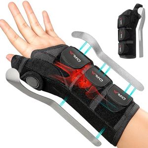 Doctor Developed Carpal Tunnel Wrist Brace Night Support, Thumb Spica Splint Left Hand for De Quervains Tenosynovitis, Tendonitis, Wrist Brace With Thumb Support-Small/Medium-Women & Men, Black