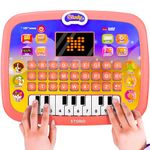 Storio Learning Educational Computer Kids Piano Laptop with Led Screen & Music | Fun Activities Toy Computer Tablet for Kids Toddlers 1 2 3 4 5 6 + Year Old Boy and Girls, Multicolor