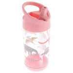 Stephen Joseph, Kids Flip Top Water Bottle, 10 oz Tritan BPA Free, Water Bottle for Girls & Boys, Back to School Flip Top Bottle, Pink Dino