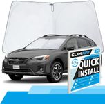 CLIM ART Windshield Sun Shade for Subaru XV Crosstrek 2018-2023 SUV - Custom-Fit Foldable Car Sun Shade - Car Sunshade - Vehicle Sun Protector - Front Auto Windshield Cover, Car Windshield - WS7008