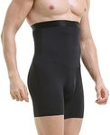 TELEWEE Mens Shapewear Tummy Control Shorts Compression, Slimming Body Shaper Boxer Briefs Underwear Black