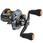 Piscifun Alijoz Fishing Reel Size 300 Fishing Reel with Aluminum Frame for Low Profile and 33lb Drag Bait 5.9:1/8.1:1 Freshwater Saltwater Speed Ratio Double Handle