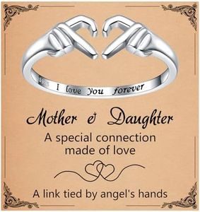 925SterlingSilver Heart Claddagh Rings for Women Adjustable White18KRose Gold Plated Irish Claddagh Ring Friendship Promise Love Heart Jewelry Rings Christmas Gifts for Women Friends Teen