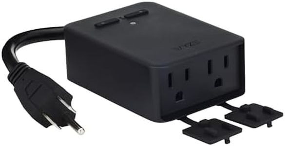 Wyze Plug Outdoor, Dual Outlets Energy Monitoring, IP64, 2.4GHz WiFi Smart Plug, Works with Alexa, Google Assistant, IFTTT, No Hub Required, Black – A Certified for Humans Device