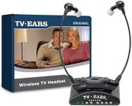 TV · EARS Analog Wireless Headset System - Wireless Headset for TV, Ideal for Seniors & those with Hearing Difficulties, Plug N' Play RF Transmitter Headset with TV Earbuds, Compatible with Most TVs