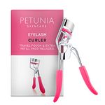 Petunia Skincare Eyelash Curler With Refill Pad Designed for No Pinching or Pulling and Perfect for Those With Straight Flat Lashes Wanting Dramatic Long Lasting Seamless Curls - Includes Refill Pad