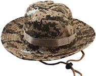 CENZICOM Unisex Bucket Hat Hunting Fishing Outdoor Cap Wide Brim Sun Camo (Polyester and Cotton, Desert CAMO)