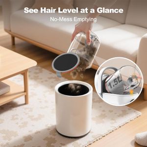 Afloia Pet Grooming Vacuum Kit – Dog & Cat Clippers, 7 Tools, 1.5L