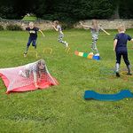 Eduk8 Kids Outdoor Garden Obstacle Course - Childrens Ninja Warrior, Co-ordination, Balance Exercise Equipment 3 4 5 6 + years old