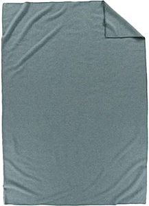 PENDLETON, Eco-Wise Washable Wool Blanket, Shale Blue, Queen