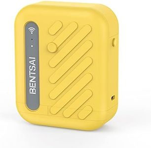 BENTSAI B10 Mini Handheld Printer Portable Printer Mini Inkjet Printer Wirless WiFi Printer with iOS/Android APP for DIY Printing Tshirt Printing QR Code Date Picture Printing (Yellow)