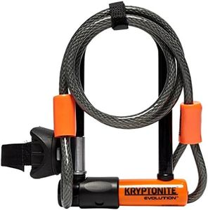 Kryptonite Evolution Mini-7 Bicycle U-Lock w/ 4' KryptoFlex Double Loop Cable