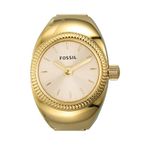 Fossil Women's Quartz Stainless Steel Two-Hand Watch Ring, Color: Gold (Model: ES5246)