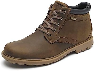 Rockport Men's Rugged Bucks Waterproof Boot, Boston tan, 10 M