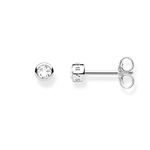 Thomas Sabo Women Stud Earrings White Stone 925 Sterling Silver H1963-051-14