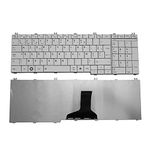 WISTAR Laptop Keyboard Compatible for Toshiba Satellite C650 C650D C655 C655D C660 C660D C665 C665D L550 L550D L650 L650D L655 L655D L670 L670D L675 (White)