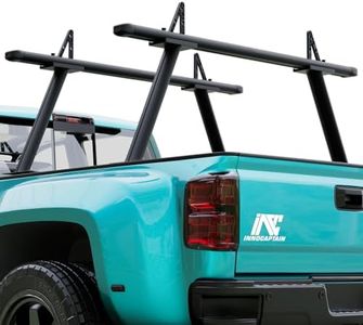 InnoCaptain 800lb Truck Bed Rack for Ford F-150 F-250 F-350 Super Duty,Dodge Ram 1500 2500 3500,Chevy Silverado Colorado,GMC Sierra Canyon,Toyota Tundra Heavy Duty Truck Ladder Rack Crossbar Cross Bar