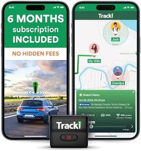 Tracki GPS Tracker for Vehicles, Car, Kids. Subscription Needed. US-Made Tech. 4G LTE GPS Tracking Device. Unlimited Distance, US & Worldwide. Small (Tracker) (Tracker 6-mo Subscription Incl.)